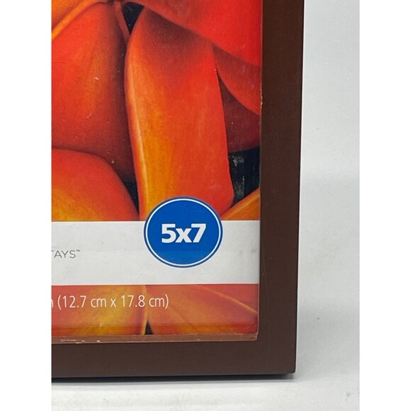 main stays Wood 5x7 picture frame dark brown new with damage & tags READ - Picture 6 of 10